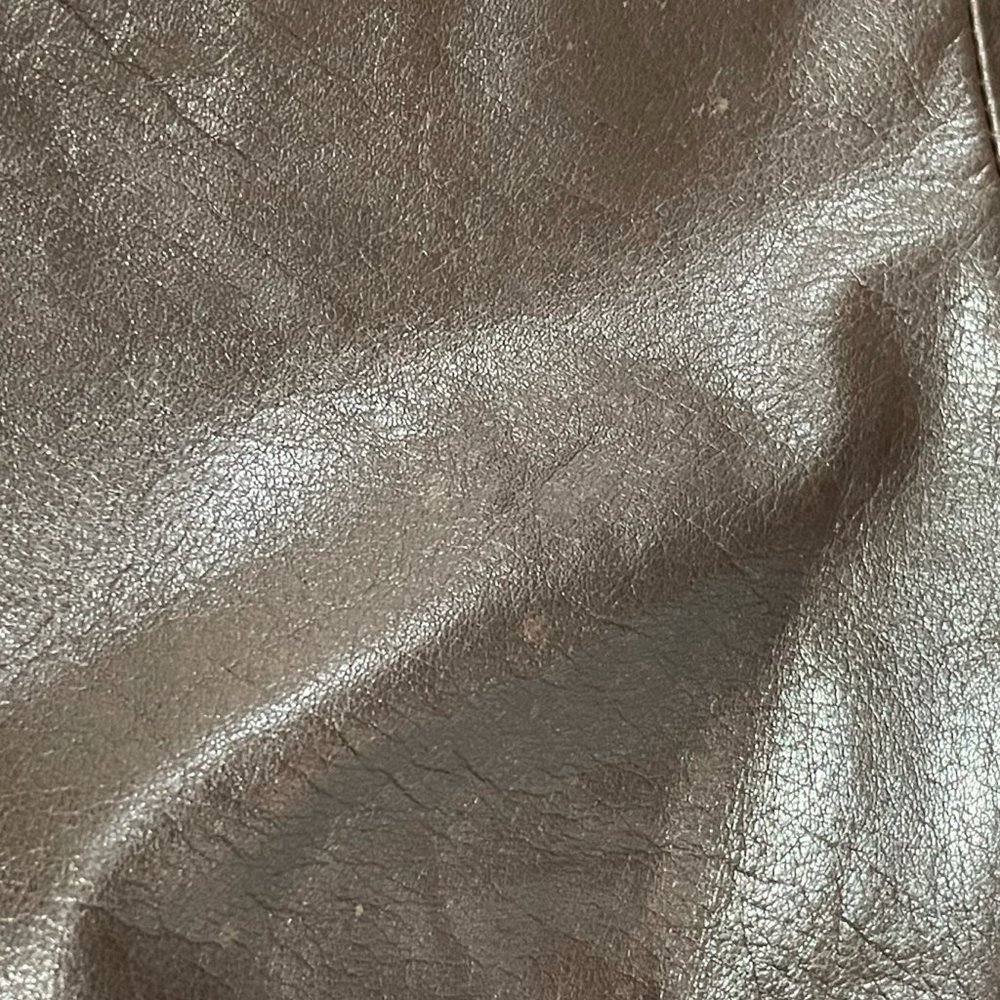 ⭐️HP⭐️COLE HAAN▪️Deep Brown Lambskin Leather & Wool Convertible Collar Jacket - Picture 15 of 16